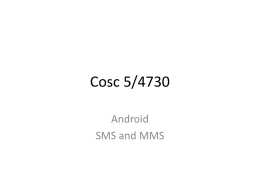 Android SMS and MMS
