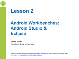 Android Development - Cleveland State University