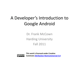 Introduction to Google Android