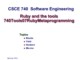 Lec07RubyMetaprogramming - Computer Science & Engineering