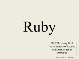 ruby-cleanx - University of Arizona