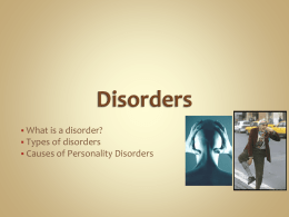 Disorders