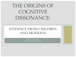 The Origins of Cognitive Dissonance: Evidence From Children and