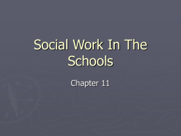Social Work In The Schools