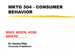 phmy 529 - consumer behavior