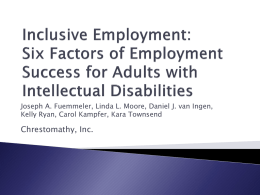 Inclusive Employment