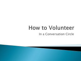 How to volunteer - Community Integration Network