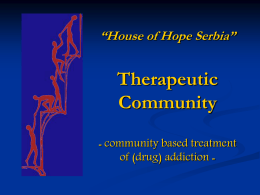 Grupe samopomoći - House of Hope Serbia