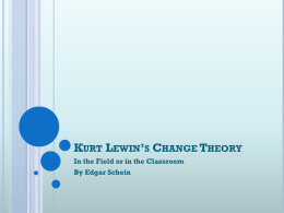 Kurt Lewin`s Change Theory