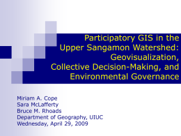 Participatory GIS in the Upper Sangamon Watershed
