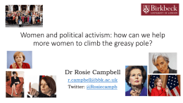 Transforming politics: how women activists can and should