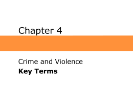 Chapter 4 Crime and Violence