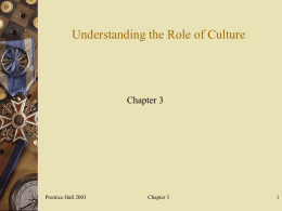 Understanding the Role of Culture