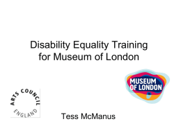 Disability Equality Training presentation