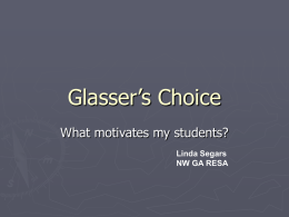 Glasser’s Choice