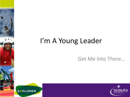 I’m A Young Leader - West Lancashire Scouts