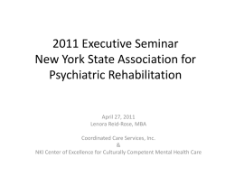 2011 Executive Seminar New York State Association for