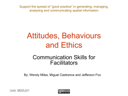 Presentation - Attitudes, Behaviours and Ethics