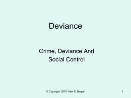 Deviance - City Colleges of Chicago