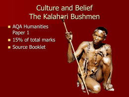 Culture and Belief