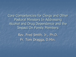 Core Competencies for Clergy and Other Pastoral Ministers