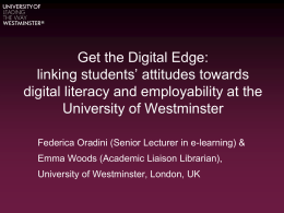 Get the Digital Edge: linking students’ attitudes towards