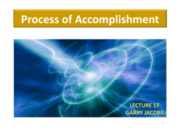 Psychology of Accomplishment – GJ4