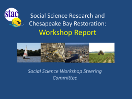 Social Science Research and Chesapeake Bay Restoration