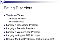 Eating Disorders - California State University, Stanislaus