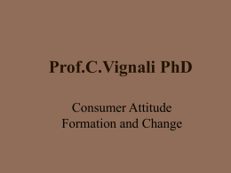 Consumer Attitude & Change