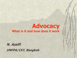 What is Advocacy?