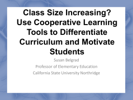 Class Size Increasing? Use Cooperative Learning Tools to