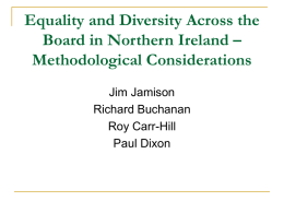 Equality and Diversity Across the Board in Northern Ireland