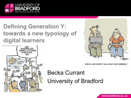 Defining Generation Y: towards a new typology of digital learners