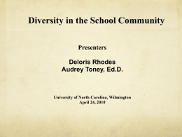 Diversity Class PPT - University of North Carolina Wilmington