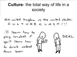 Culture and Society Lecture Notes