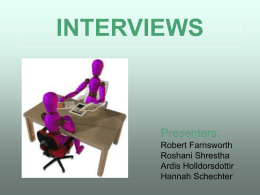 INTERVIEWS
