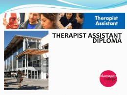 therapist assistant diploma
