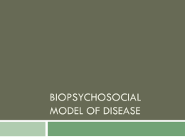 Biopsycosocial model of disease