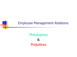 Employee-Management Relations