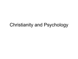 2010-10-17b--Christianity_and_Psychology