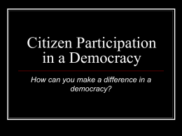 Civic Participation PPT