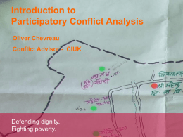 Introduction to Conflict Analysis