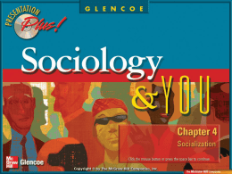 Sociology and You - Miami East Local Schools