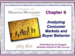 1 How and Why Consumers Buy (cont`d)
