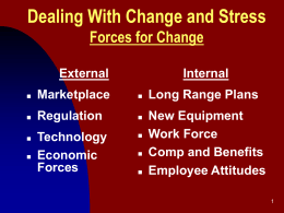 Dealing With Change and Stress Forces for Change