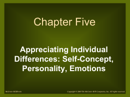 Appreciating Individual Differences: Self