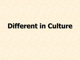 2. Different in Culture