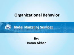 Organizational Behavior By