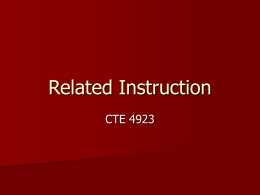 Related Instruction